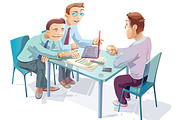 Negotiations, a Person Illustration by LEKS illustrations (Thumbnail 1 of 2)