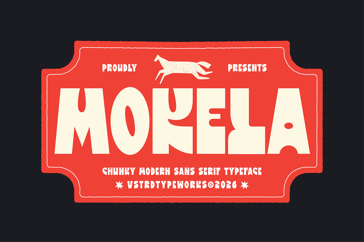 Mokela - Chunky Sans Serif, a Sans Serif Font by VASTARD STUDIO (Photo 1 of 10)