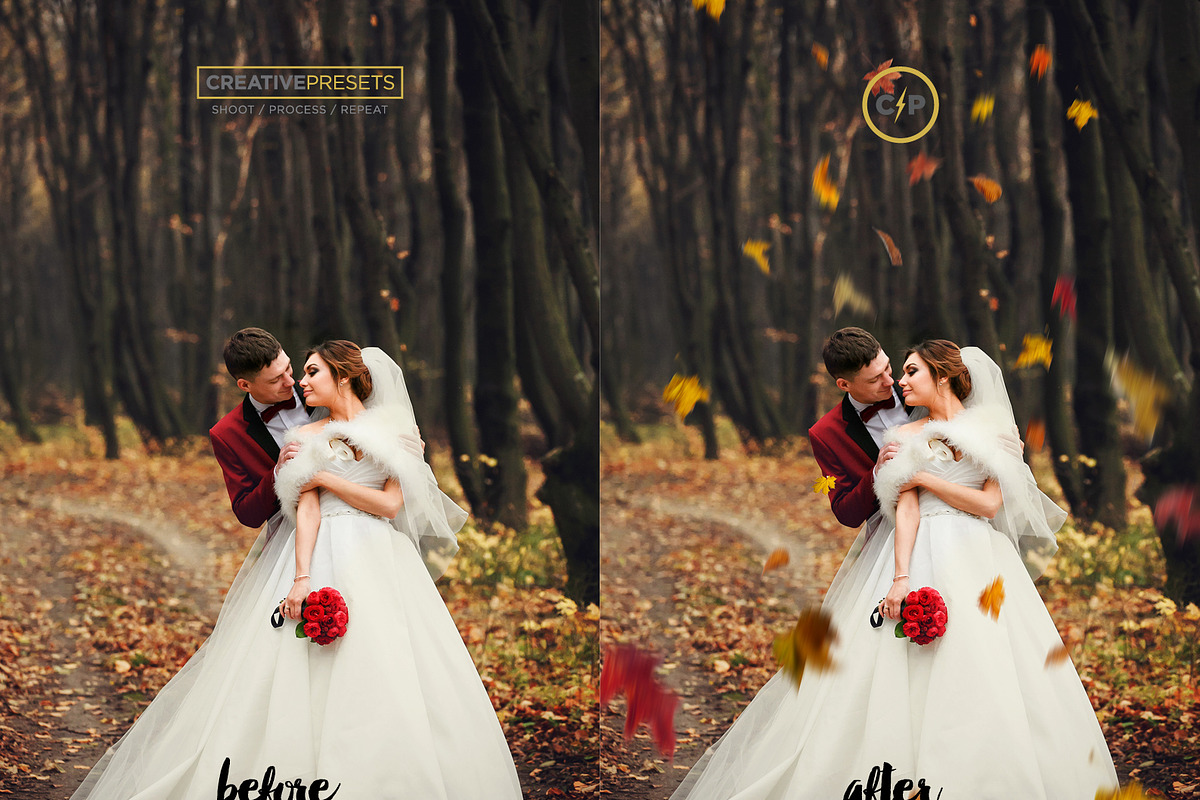 +83 Autumn Leaves Overlays, a Layer Style Add-On by CreativePresets.com (Photo 7 of 16)