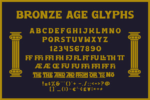 Bronze Age - Display Font