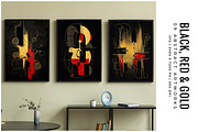 Black, Red and Gold, a Decorative Illustration by Digital Art Creations (Thumbnail 4 of 7)