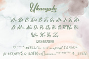 Ukasyah a Modern Calligraphy Font, a Script Font by Javatype Studio (Thumbnail 8 of 11)