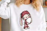 Whimsical Easter Bunny Clipart, an Illustration by designcity5 (Thumbnail 5 of 5)