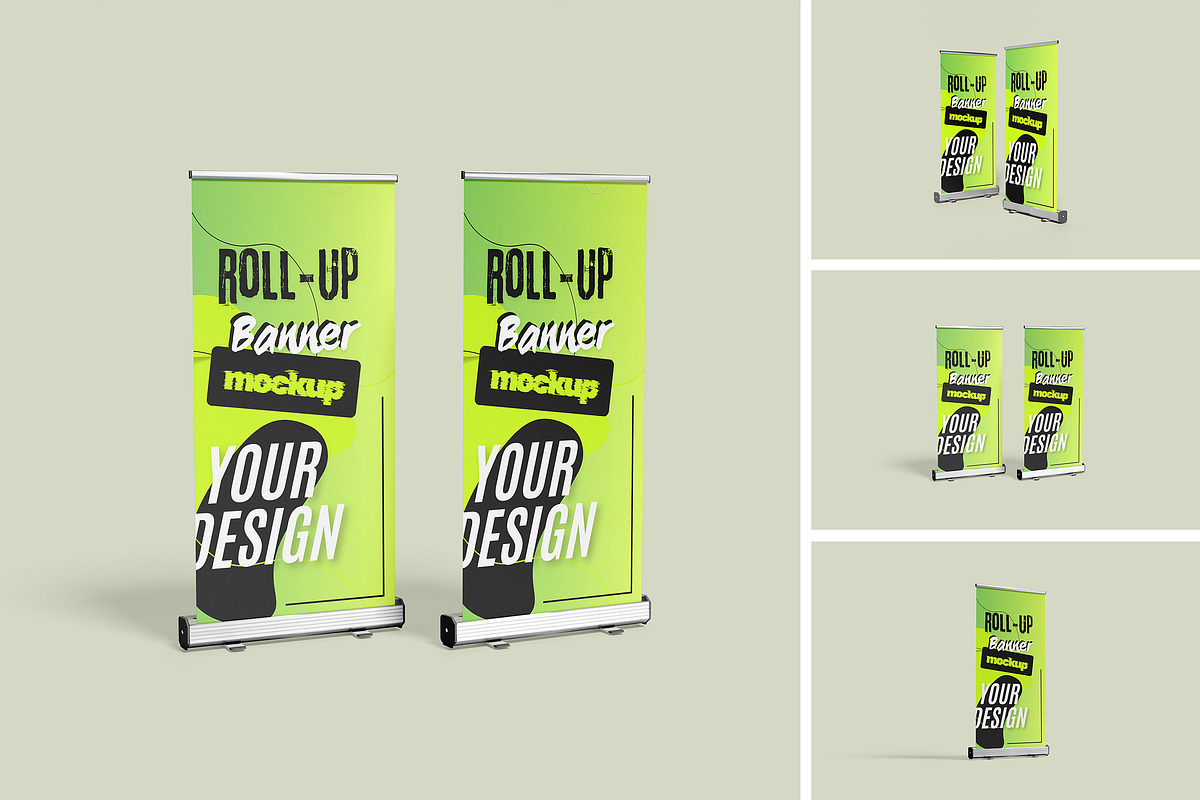 Roll-Up Banner Mockup, an Advertising Mockup by Pikachudesign (Photo 1 of 4)