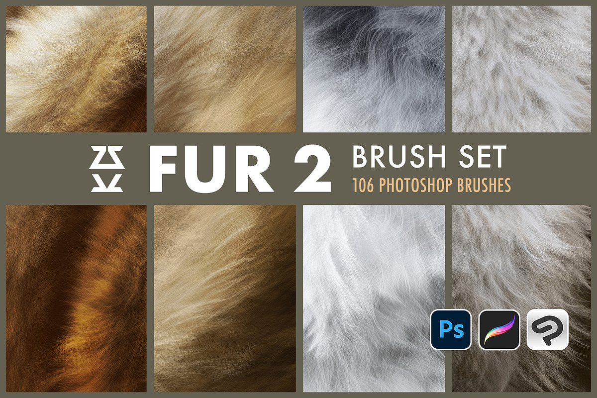 Fur 2 Brush Set, a Brush Add-On by Zsolt Kosa Art (Photo 1 of 5)