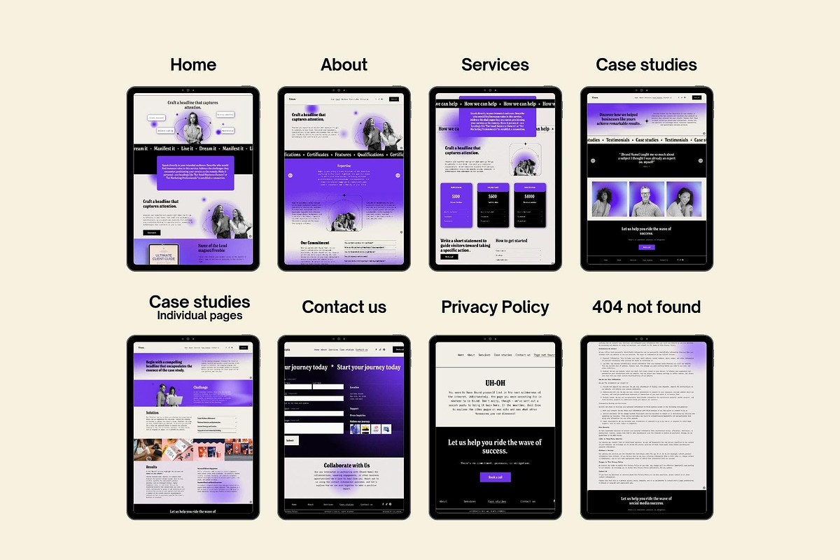 Squarespace website template, a Squarespace Template by Ciel Lumiere (Photo 7 of 11)