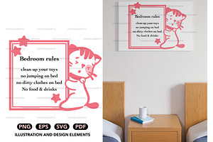 SVG Cat Blank Notes Template