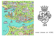 DOODLETOWN, an Illustration by WINS Doodle shop (Thumbnail 1 of 6)