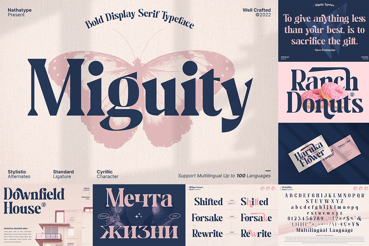 Modern Display Font Bundle 3, a Script Font by Nathatype (Photo 8 of 12)