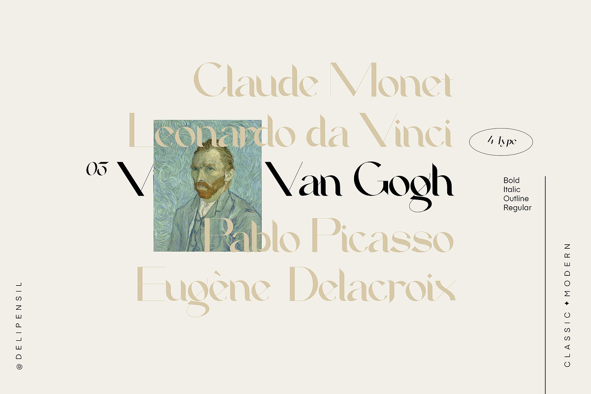 10+ MODERN FONT BUNDLE SALE, a Serif Font by delipensil (Photo 5 of 27)