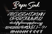 Bape Sink, a Script Font by pineungtype (Thumbnail 9 of 9)