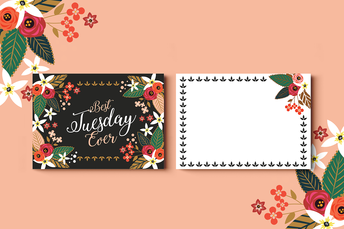 Floral Card Collection-45 files, a Card Template by Werlang Paper (Photo 9 of 43)