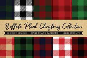 Buffalo Plaid Christmas Patterns