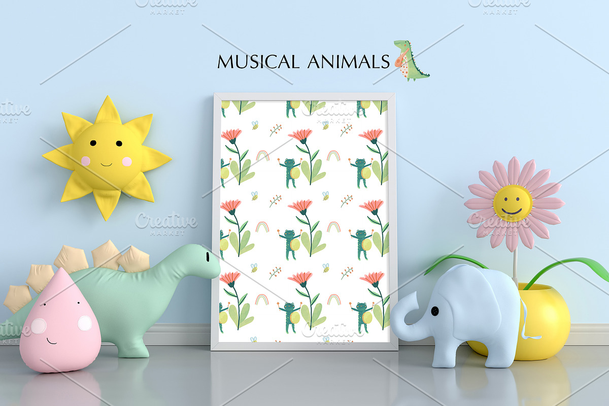 Musical animals, a Pattern Graphic by Lineli (Photo 6 of 8)