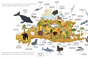 North America isometric map, an Animal Illustration by pet design shop (Thumbnail 3 of 5)