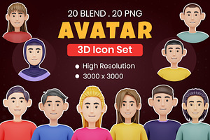 Avatar 3D Icon Pack