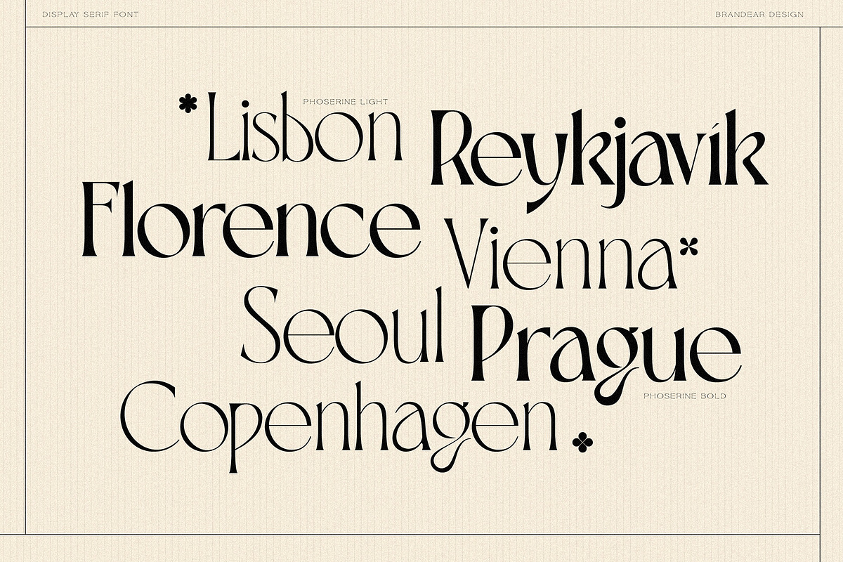 BD PHOSERINÉ | Display Serif, a Serif Font by Brandear Design (Photo 20 of 23)