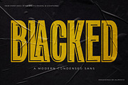 Blacked, a Sans Serif Font by Almeera Std (Thumbnail 1 of 6)