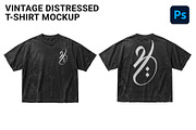 vintage distressed t-shirt mockup, a Shirt Mockup by yalanois (Thumbnail 1 of 5)