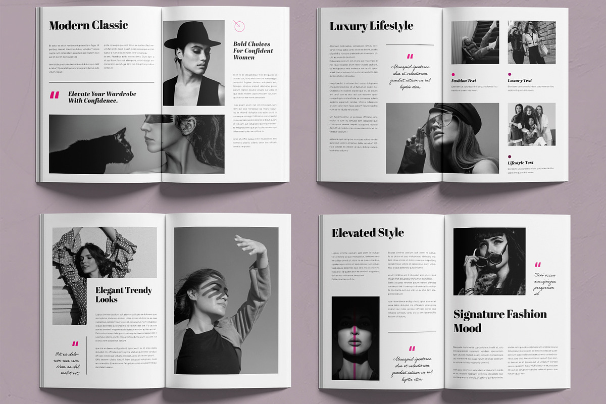 Fashion Magazine Template, a Magazine Template by MightyDesign (Photo 3 of 6)