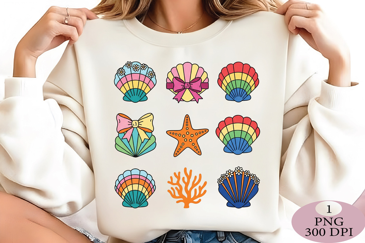 Floral Coquette Seashell PNG, an Illustration by Daily.Designs (Photo 5 of 5)