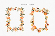Watercolor Peach Bouquet Clipart, a Decorative Illustration by ThaismotaCreativeCo (Thumbnail 7 of 13)