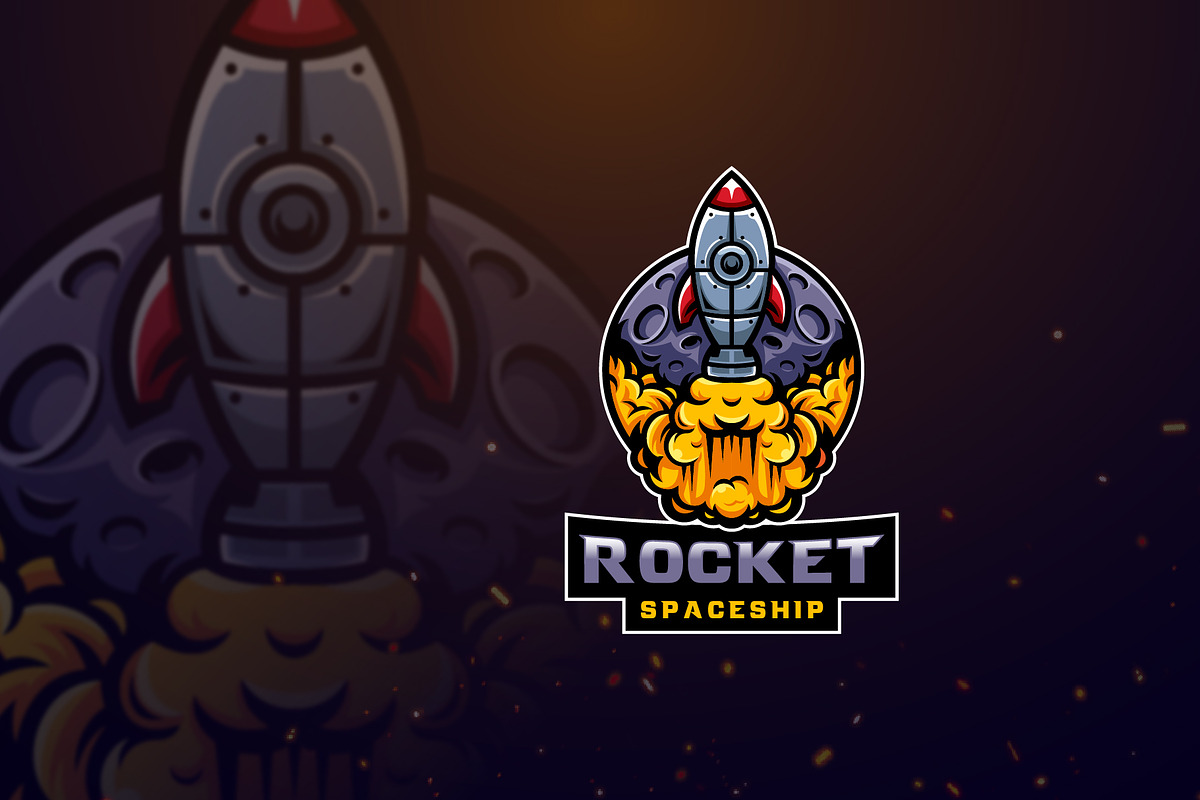 Rocket Launch - Astronaut Logo, a Branding & Logo Template by Agung_cs