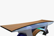 TV Studio News Desk 2, a Furniture 3D Model by akerStudio (Thumbnail 5 of 11)