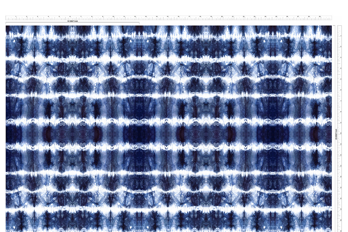 Striped Shibori Seamless Pattern, a Pattern Graphic by JESSIE BLOOM STUDIO (Photo 2 of 3)
