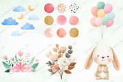 Boho Animal Portraits Watercolor Png, an Illustration by Creative Art (Thumbnail 2 of 10)
