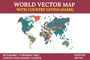 World Vector Map with Country Name, an Object Graphic by Nazim's Shop (Thumbnail 1 of 9)