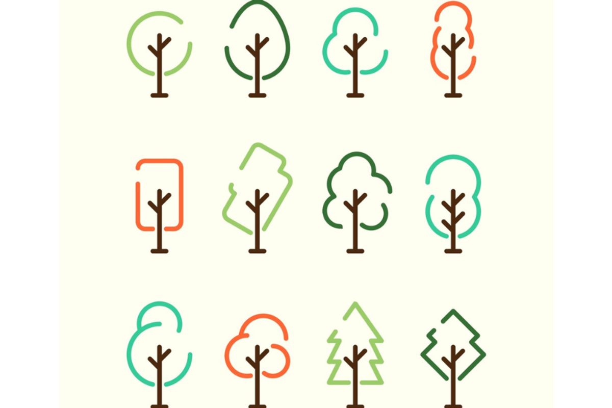 Minimal Trees Vector Icons, an Illustration by Vector Man (Photo 2 of 4)
