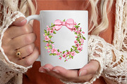 Bohemian Pink Gingham Summer Clipart, an Illustration by designcity5 (Thumbnail 3 of 5)