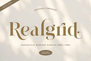 Realgrid - Elegant & Classy Serif, a Serif Font by Jimoji (Thumbnail 1 of 7)