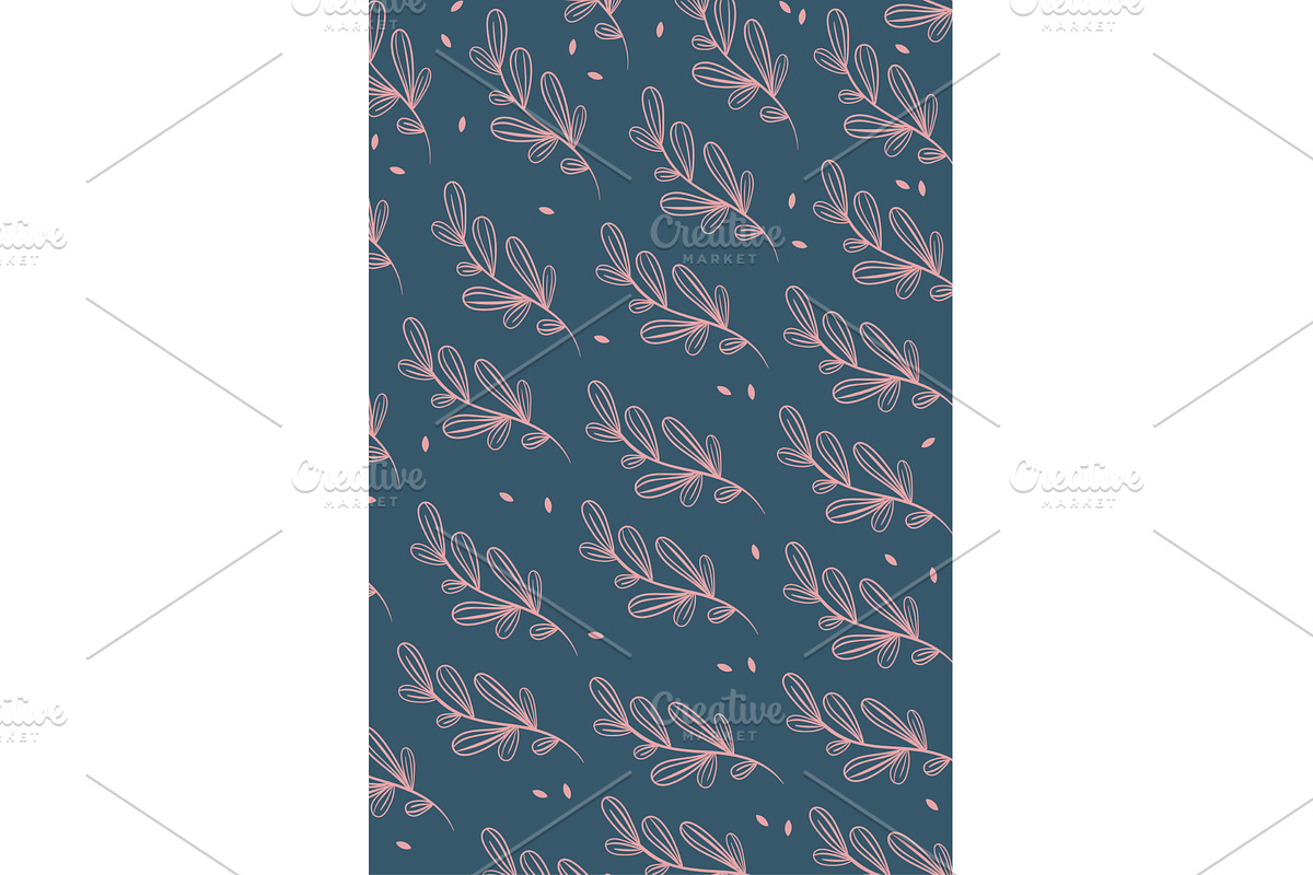 seamless pattern herbal, a Texture Illustration by studiogstock