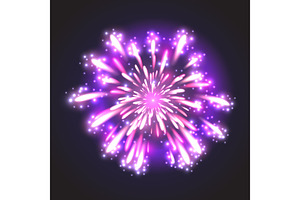 Festive Firework. Vector