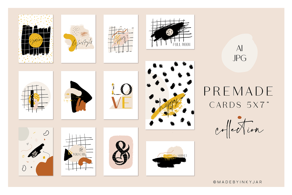 Abstract Art | Collection, an Object Illustration by Inky Jar Design Studio (Photo 4 of 8)