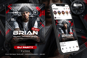 Dj Party Night Flyer Template