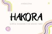 HAKORA - Handwritten Brush Font, a Handwritten Font by Dhabee (Thumbnail 1 of 8)