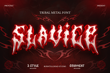 Slavice - Tribal Metal Font