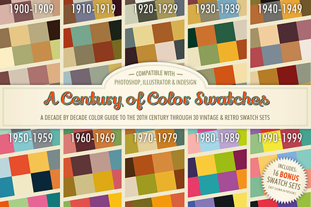 A Century of Color Swatches + Bonus, a Palette Add-On by The Artifex Forge
