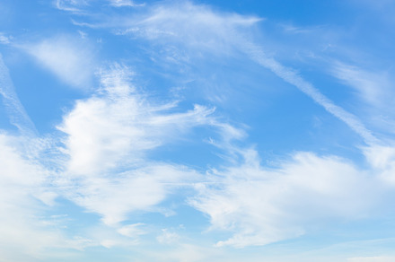 Beauty white cloud and blue sky, a Nature Photo by Shootdiem