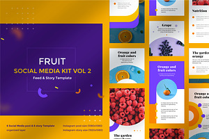 Fruit Social Media Kit 02