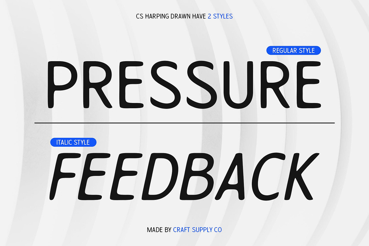CS Harping Drawn, a Sans Serif Font by Craft Supply Co. (Photo 2 of 8)