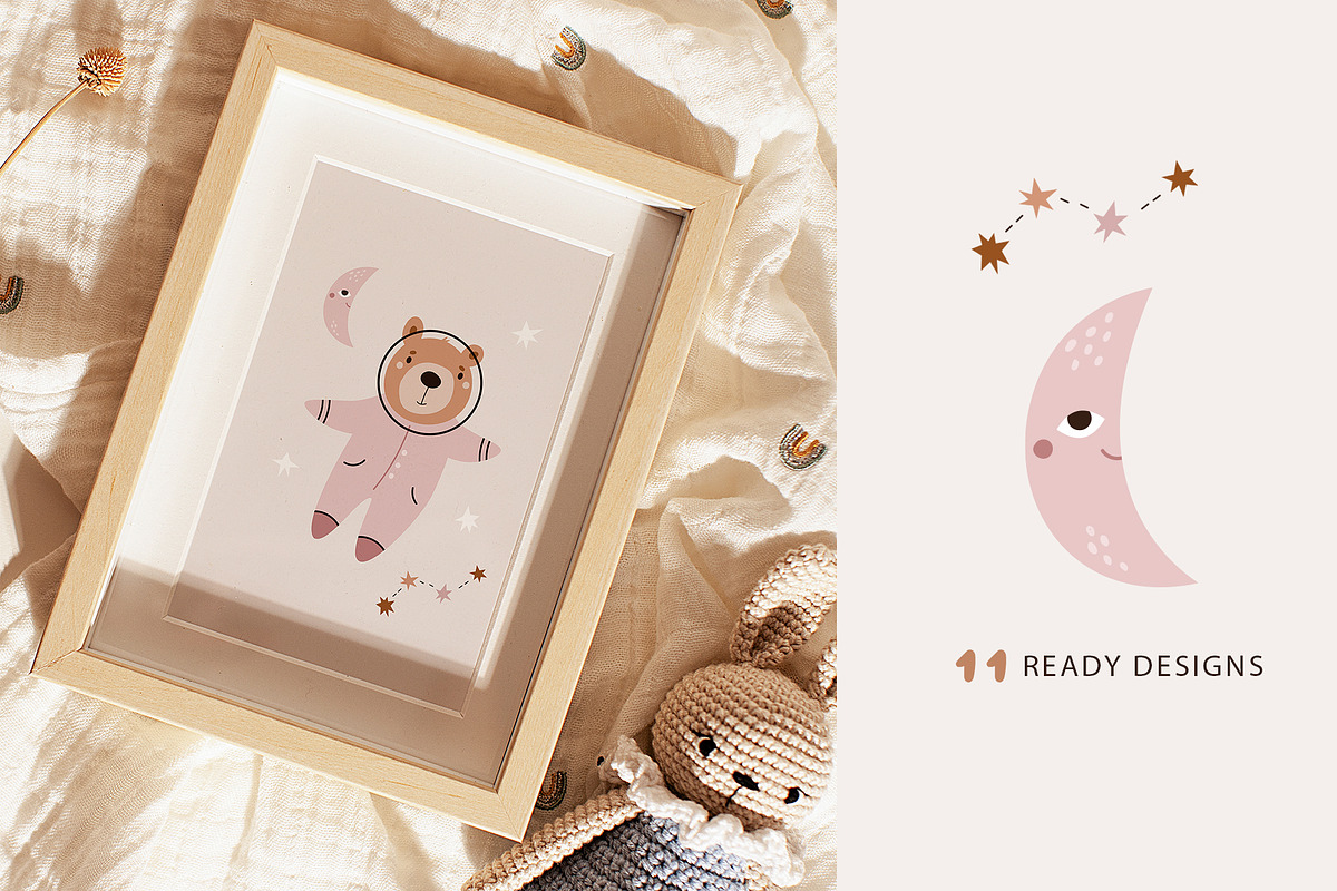 Cute Cosmic Astronaut Girls, an Illustration by danceyourlife (Photo 2 of 14)