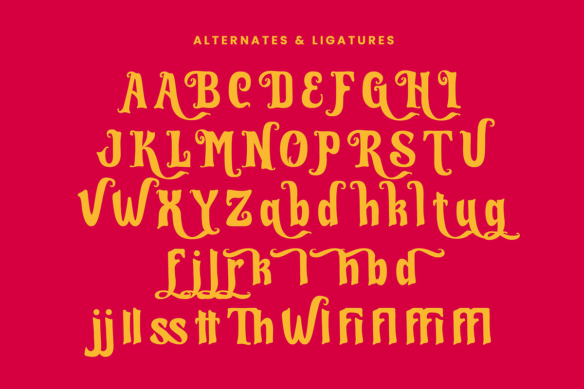 Muffliato - Halloween Display Font, a Script Font by AQR Studio (Photo 7 of 8)
