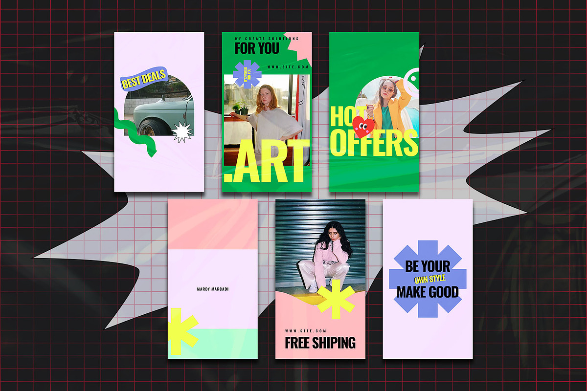 Pop-Vsual Instagram Template | PSD, a Social Media Template by Azruca (Photo 6 of 6)