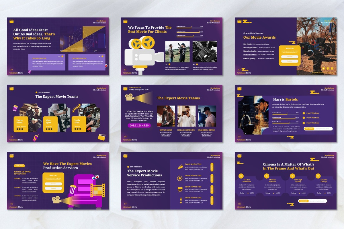 Flashe - Movie Studio Keynote, a Presentation Template by Dhabee (Photo 2 of 8)