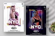 NYC Vibe Party PSD Flyer Templates, a Flyer Template by PixelsDesign (Thumbnail 1 of 2)