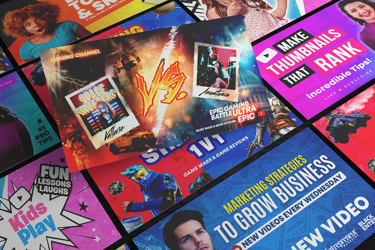Youtube Thumbnails, a Social Media Template by PremadePixels.com (Photo 2 of 2)